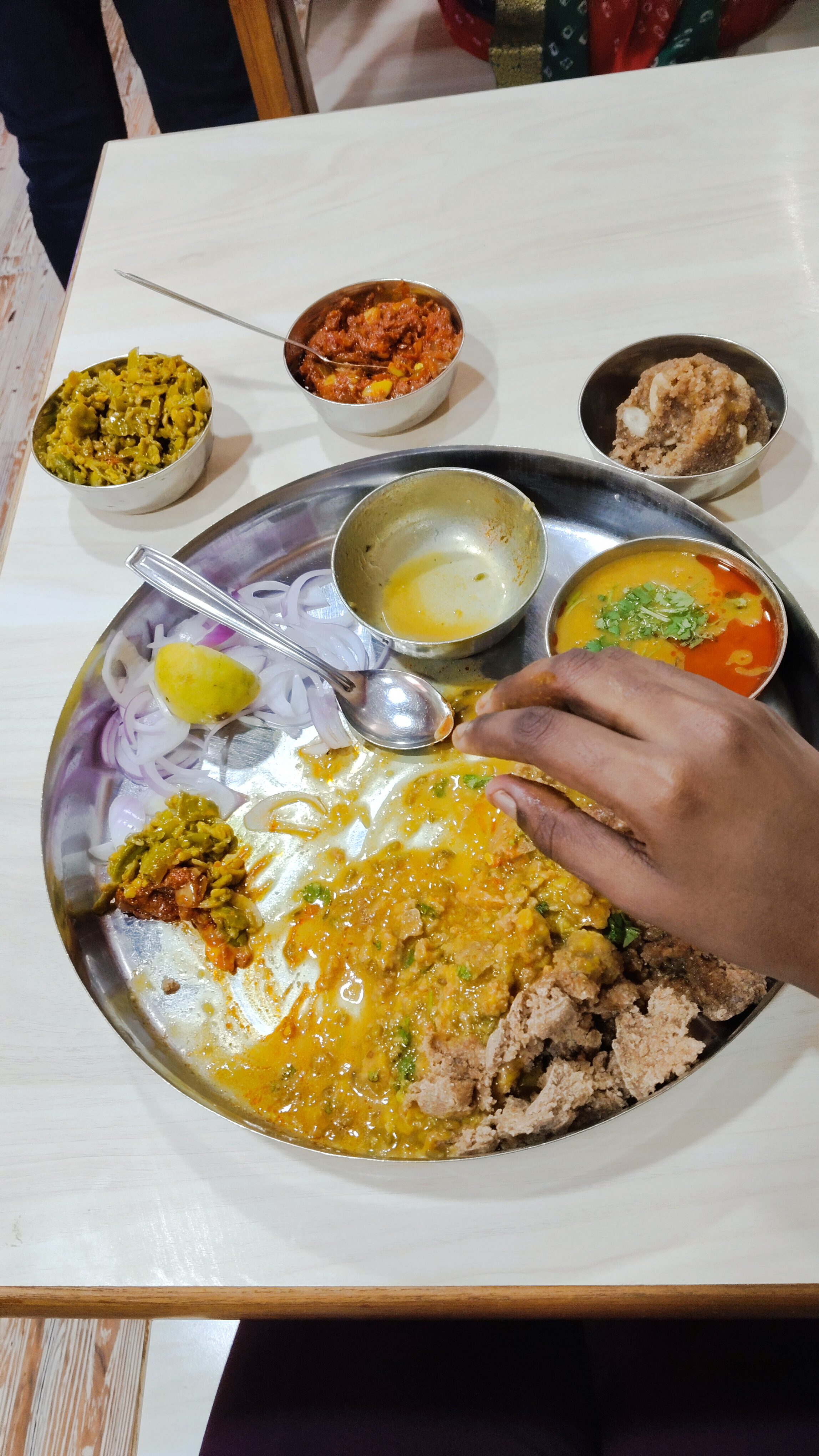 Dal Bati Churma at Bhawani Dal Bati Churma