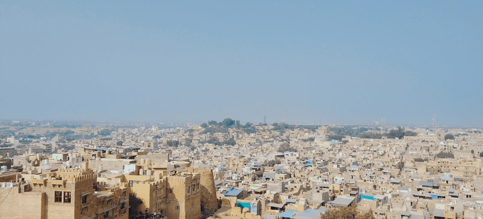 View from the Palace's Balcony in Jaisalmer
