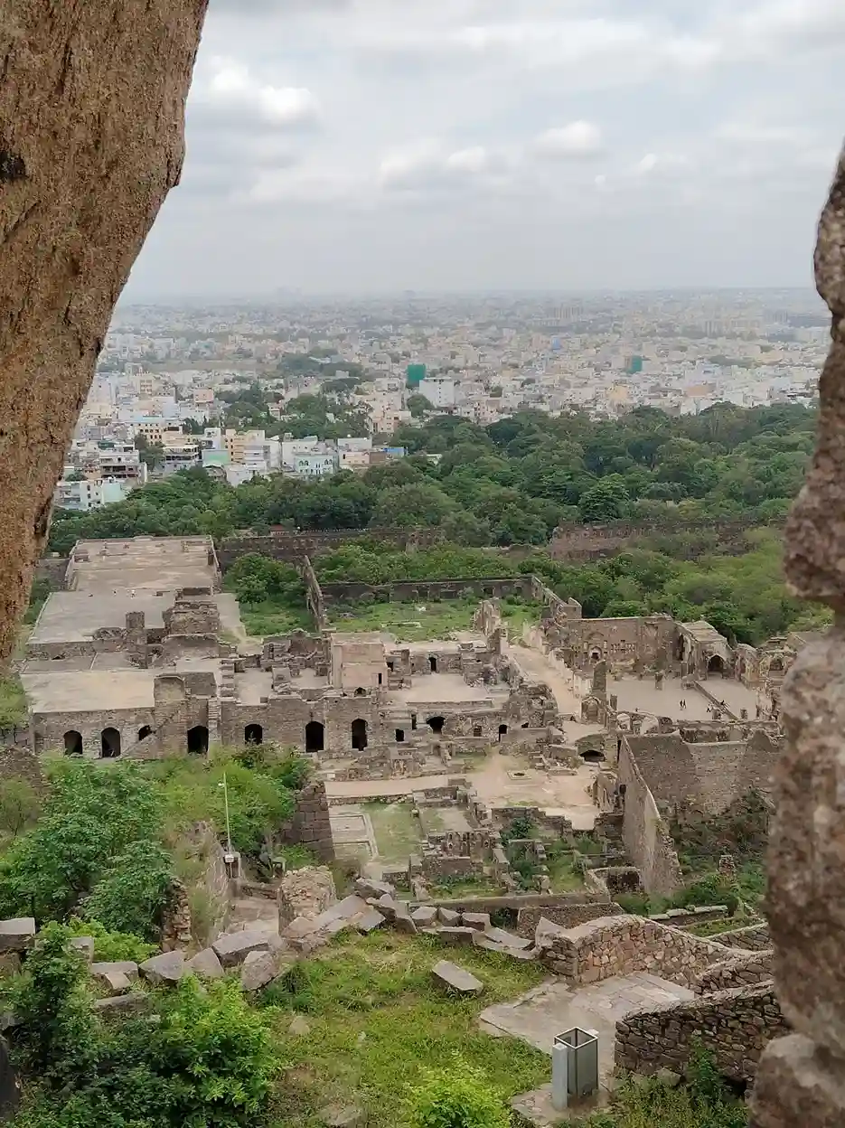 Panoramic View of Hyderabad from Golconda Fort