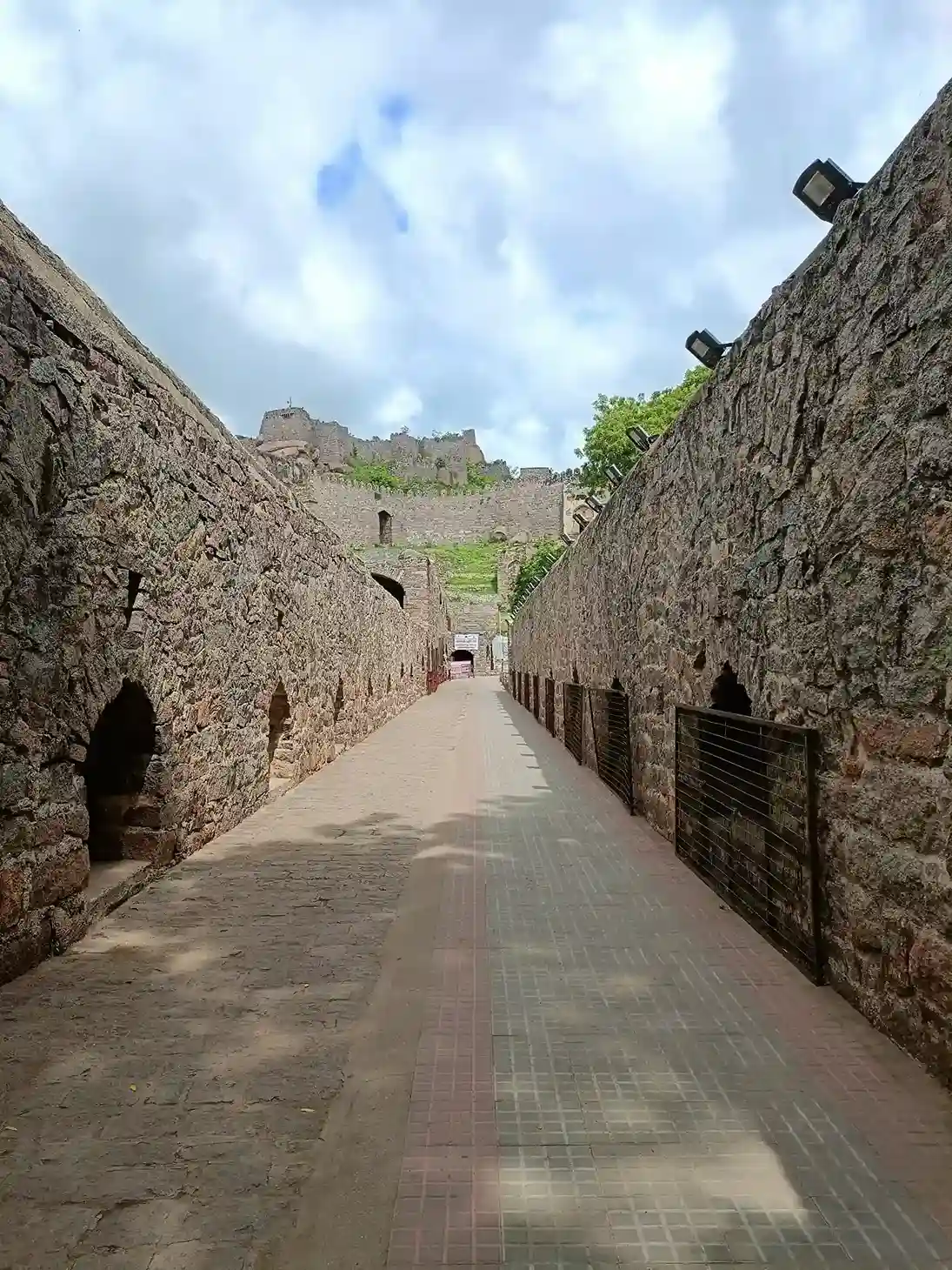 Pathway Built Inside the Golconda Fort